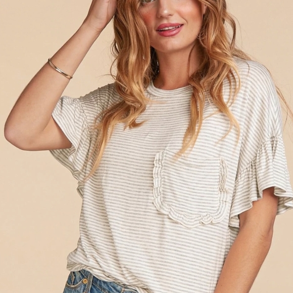 💜 New Super Cute Stripped Top - Picture 6 of 7